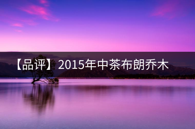 【品評(píng)】2015年中茶布朗喬木老樹茶 【品評(píng)】2015年中茶布朗喬木老樹茶