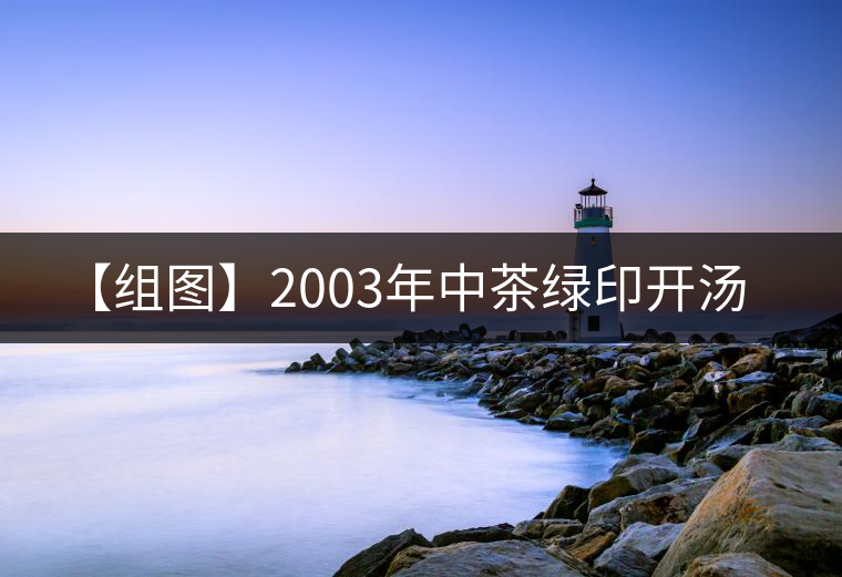 【組圖】2003年中茶綠印開湯 【組圖】2003年中茶綠印開湯