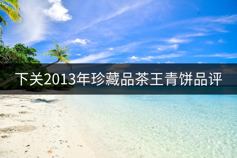 下關(guān)2013年珍藏品茶王青餅品評 下關(guān)2013年珍藏品茶王青餅品評