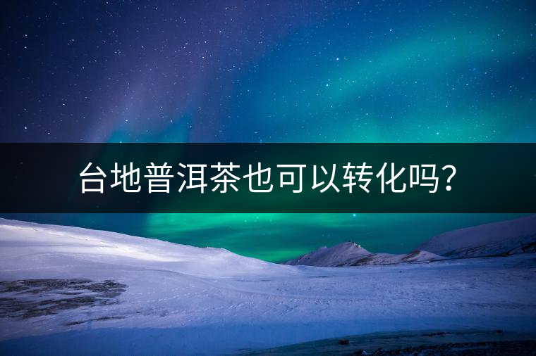 臺地普洱茶也可以轉(zhuǎn)化嗎？