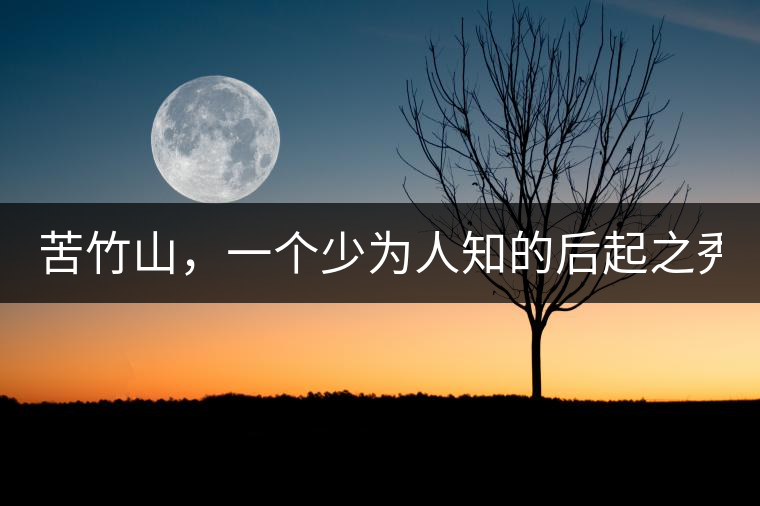 苦竹山，一個少為人知的后起之秀！