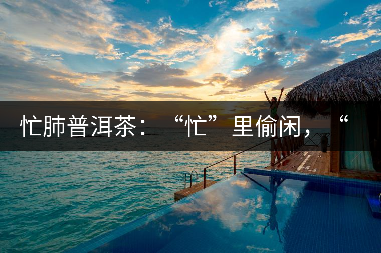 忙肺普洱茶：“忙”里偷閑，“肺”寧靜無以致遠！