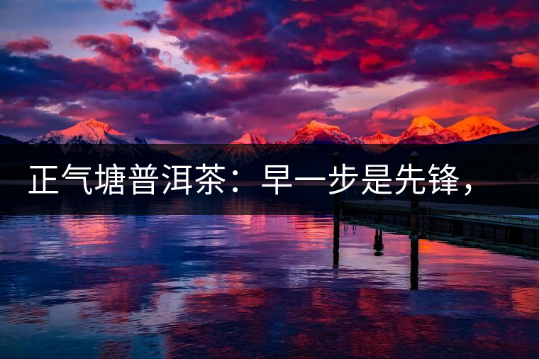 正氣塘普洱茶：早一步是先鋒，早兩步是先烈