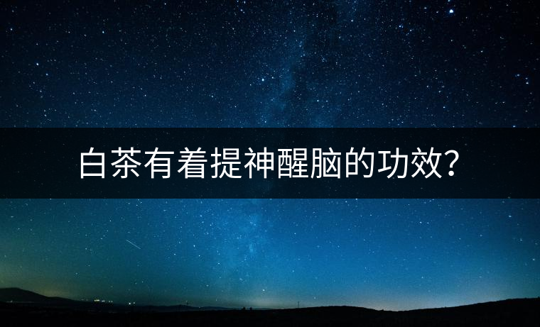 白茶有著提神醒腦的功效？
