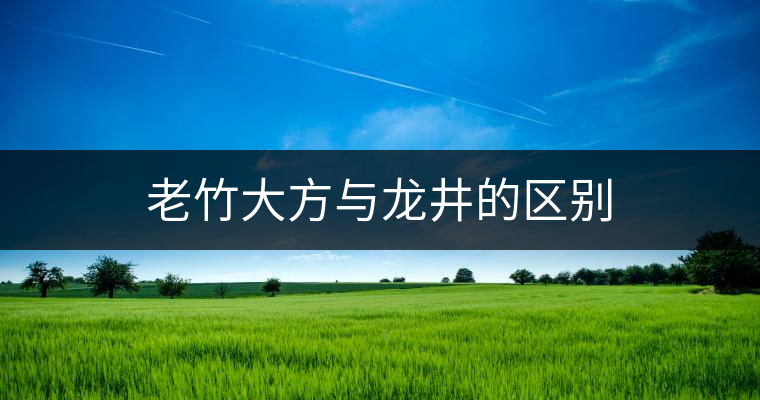 老竹大方與龍井的區(qū)別