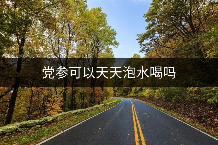 黨參可以天天泡水喝嗎 黨參可以天天泡水喝嗎