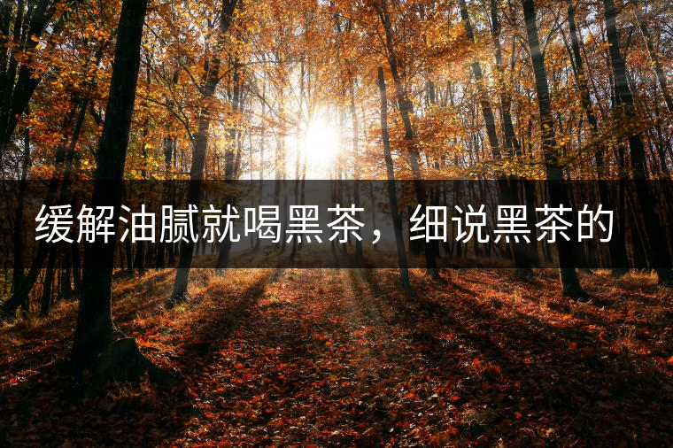 緩解油膩就喝黑茶，細(xì)說(shuō)黑茶的功效和好處