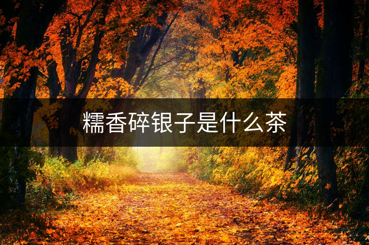 糯香碎銀子是什么茶 糯香碎銀子是什么茶