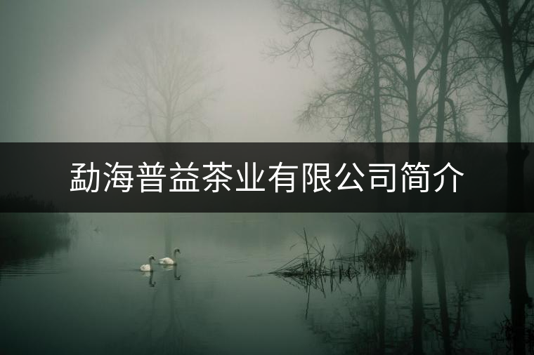 勐海普益茶業(yè)有限公司簡(jiǎn)介