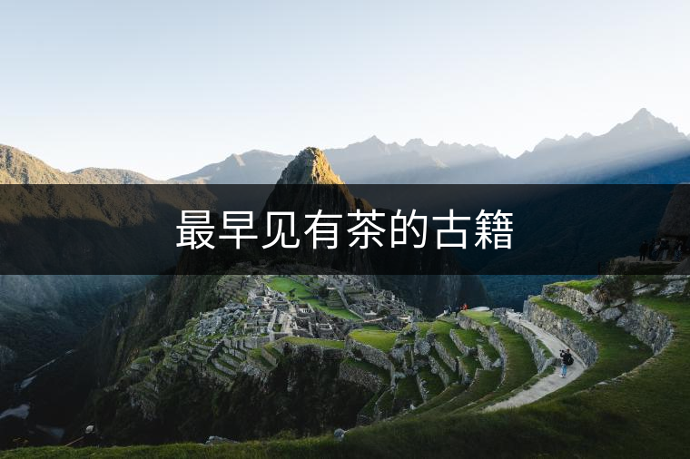 最早見有茶的古籍