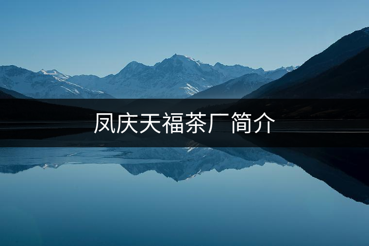 鳳慶天福茶廠簡(jiǎn)介