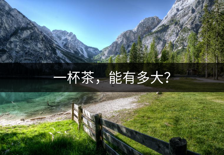一杯茶，能有多大？