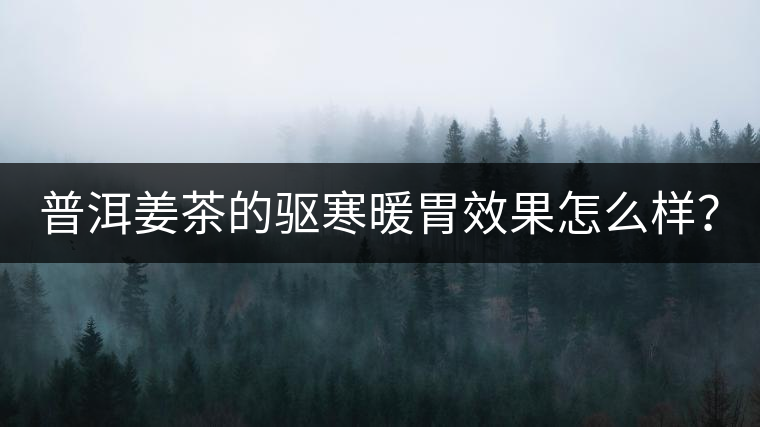 普洱姜茶的驅(qū)寒暖胃效果怎么樣？