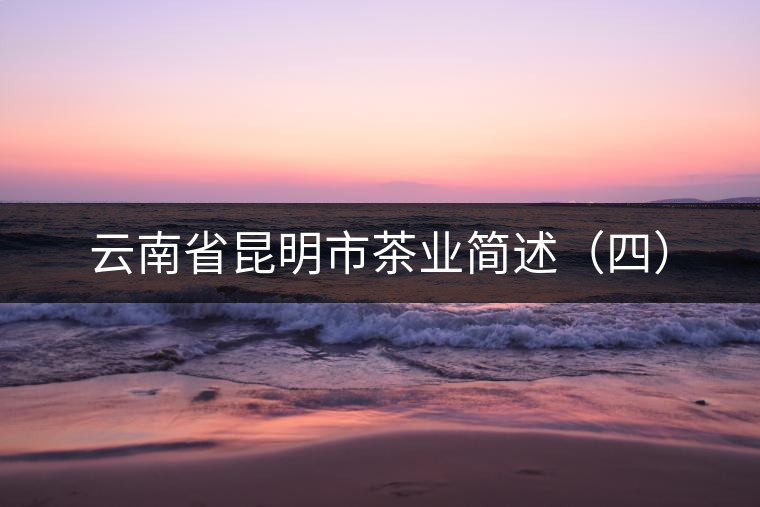 云南省昆明市茶業(yè)簡述（四）