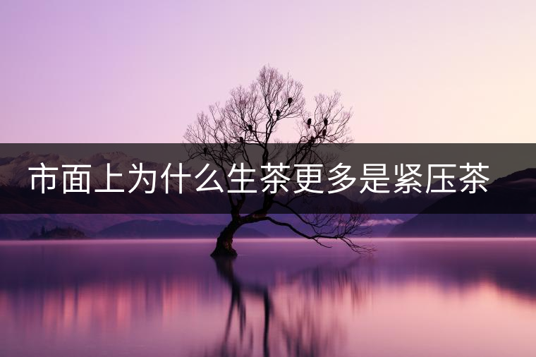 市面上為什么生茶更多是緊壓茶而非散茶？