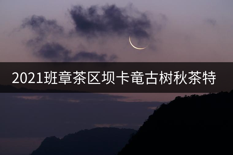 2021班章茶區(qū)壩卡竜古樹秋茶特點(diǎn)！