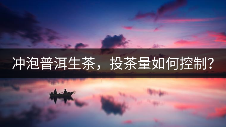 沖泡普洱生茶，投茶量如何控制？