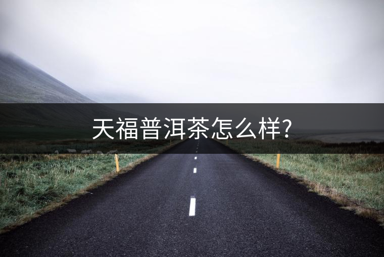 天福普洱茶怎么樣? 天福普洱茶怎么樣?