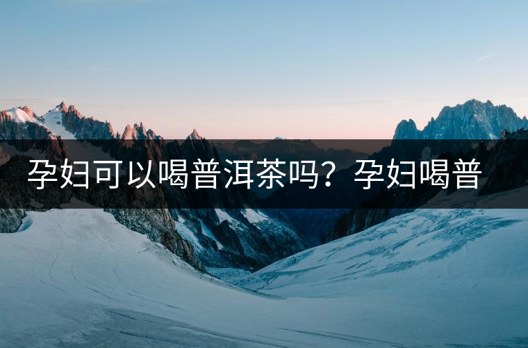 孕婦可以喝普洱茶嗎？孕婦喝普洱茶如何沖泡