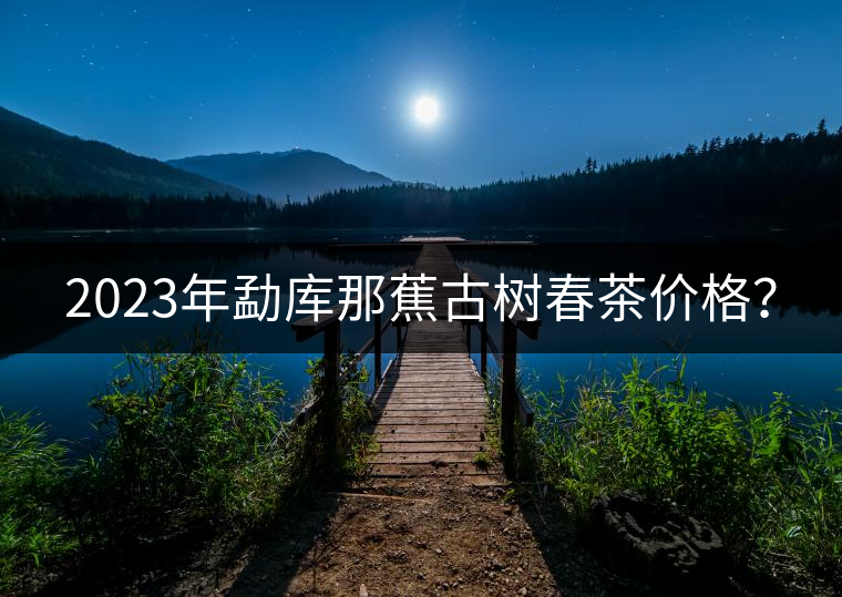 2023年勐庫那蕉古樹春茶價格？