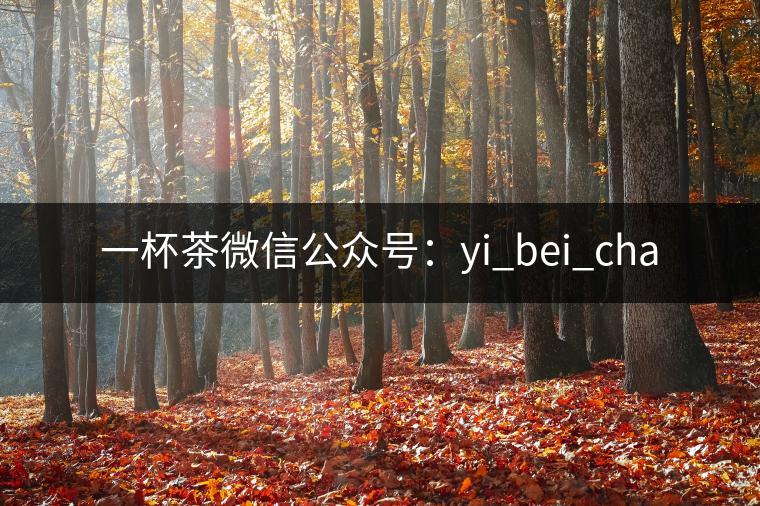 一杯茶微信公眾號(hào)：yi_bei_cha
