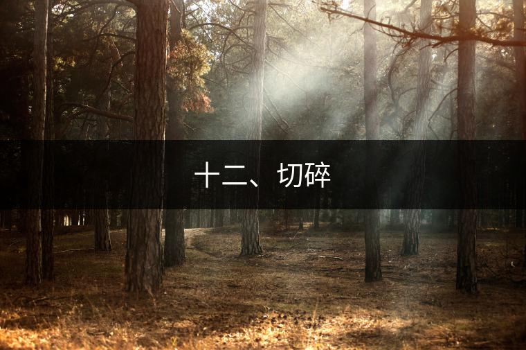 十二、切碎