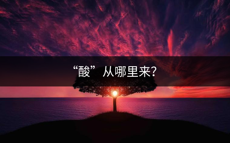 “酸”從哪里來(lái)？