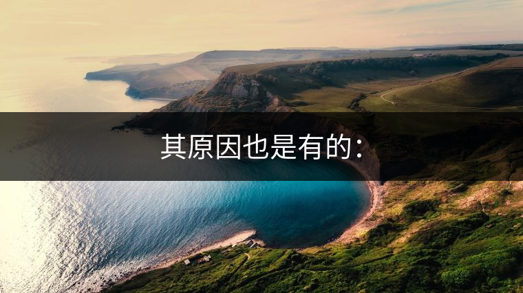 其原因也是有的：